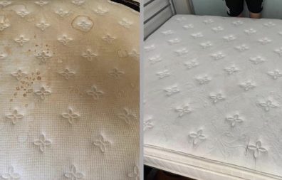 comparing clean mattress version vs before