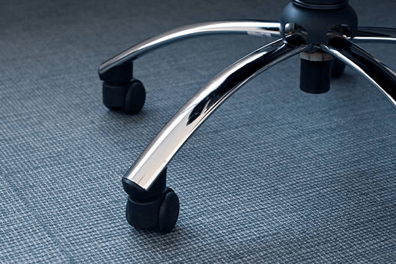 Professionally cleaned office carpet