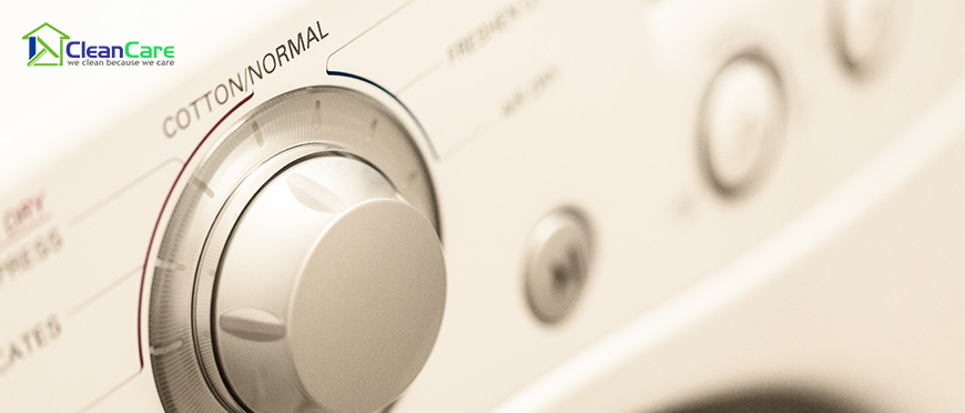 Image of a water temp knob on a washing machine