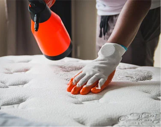 Pre-spotting stain removal for the mattress
